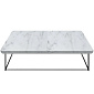 Стол журнальный Cassina Torei 99х99, White Carrara Marble