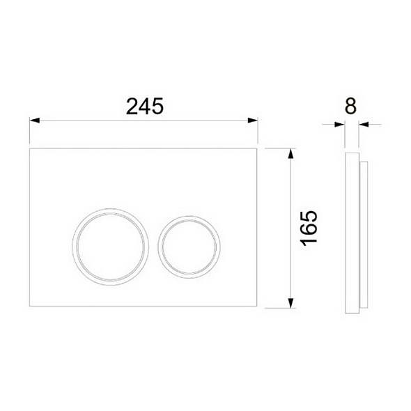 Комплект инсталляции TECEspring Base + кнопка черная матовая, 4в1