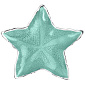 Чаша декоративная "Звезда" 28х4 см, цвет лазурный