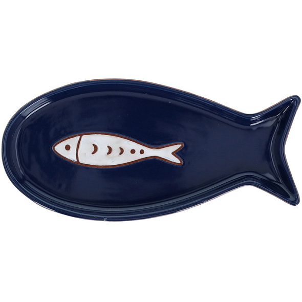 Блюдо "Рыбка" Relief Ondina 25х12 см, синее