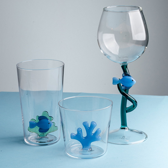 Бокал Marine Garden 350 мл, голубая рыба