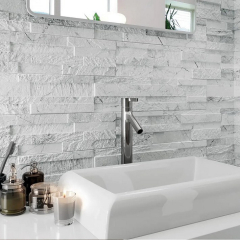 Керамогранит Rondine Tiffany 15х61, White, 11 мм