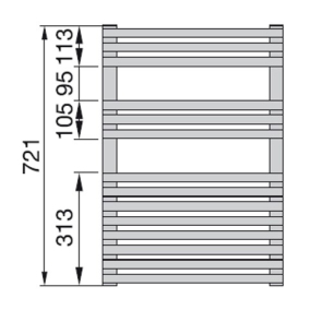 Полотенцесушитель Zehnder Forma Spa LF-070-050-05, водяной, белый