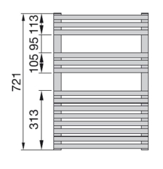 Полотенцесушитель Zehnder Forma Spa LF-070-050-05, водяной, белый