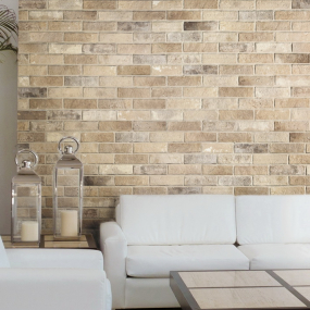 Керамогранит Rondine Bristol 7,25х25, Cream, 9,5 мм