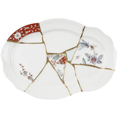 Блюдо Seletti Kintsugi 43х30 см