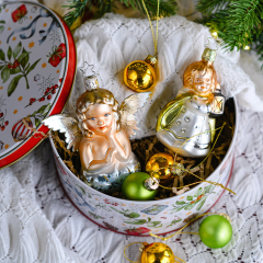 Елочная игрушка "Ангел" 10,5 см