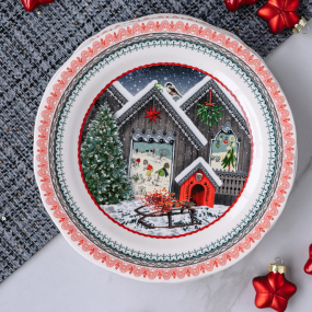 Тарелка салатная Chalet Christmas 22,4 см