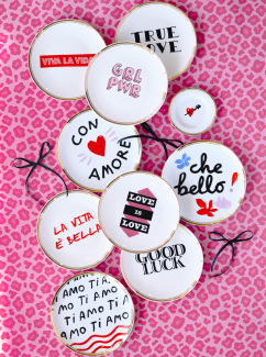 Блюдце "Love Is Love" La Tavola Scomposta 17 см