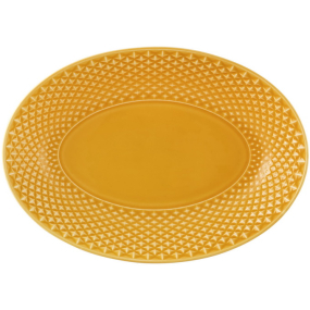 Блюдо овальн. глубокое Bicos Yellow 28х19,7 см