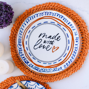 Блюдо для пиццы круглое Made With Love 33см