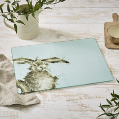 Подставка стеклянная "Заяц" 30х40 см