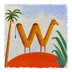 Блюдо декоративное "Буква W" Vista Alegre Vida Alegre by Martin Jarrie 24х24 см