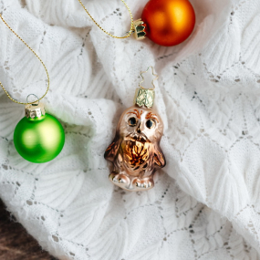 Игрушка на елку "Маленький совенок" 6 см