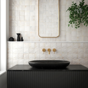 Плитка керамическая Equipe Hanoi 10х10, Arco White, 8 мм