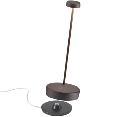 Лампа настольная Zafferano Swap 29 см, красно-оранжевая