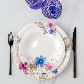 Тарелка салатная Mariefleur Gris Basic 21 см