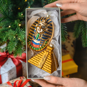 Елочная игрушка "Фараон" 10 см