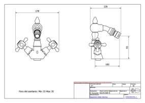 Смеситель для биде iB Rubinetti Hermes HR225CC, хром