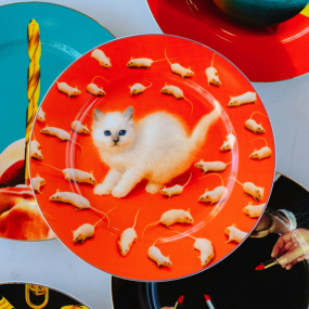 Тарелка столовая "Котенок" 27 см