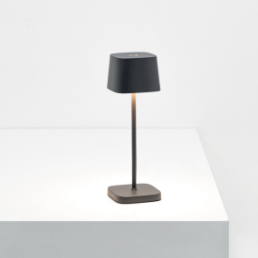 Лампа настольная Zafferano Ofelia Micro 20 см, темно-серая