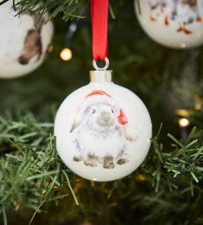 Елочный шар "Кролик" 6,6 см