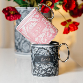 Кружка Versace Barocco Rose 300 мл, розовая