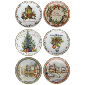 Тарелка десертная Az Christmas Dessert 20 см, в ассортименте