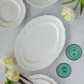 Блюдо овальное Rocaille Blanc 38,6 см