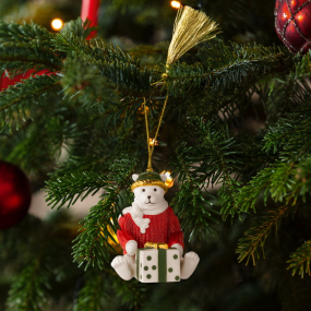 Елочная игрушка Villeroy & Boch Christmas Classics "Медведь 2026" 8 см