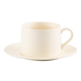 Чашка чайная с блюдцем Levante 435 мл, цвет слоновой кости