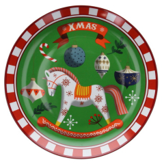 Блюдо для торта Natale Toys 31 см, зеленое