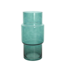 Ваза Glass Design Atmosphere 31 см, зеленая