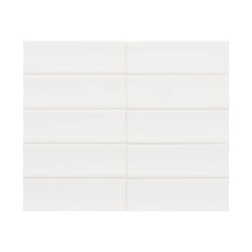 Плитка керамическая Equipe Vibe 6,5х20, in, Gesso White Matt, 8 мм