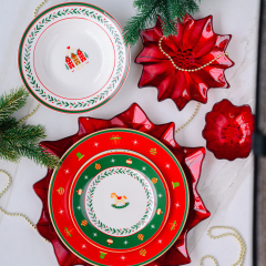 Салатник Natale Red Stars 20 см