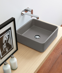 Раковина накладная Flaminia Miniwash 40х40 MWL40CEN, Cenere