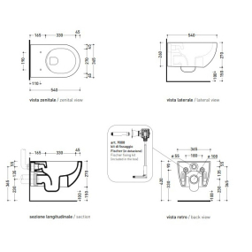 Унитаз подвесной Flaminia App AP118GAV, 54х36, с сиденьем, Avana
