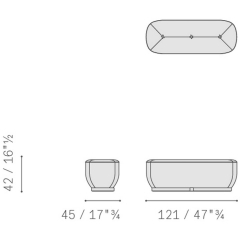 Пуф Poltrona Frau Lepli, Sahara