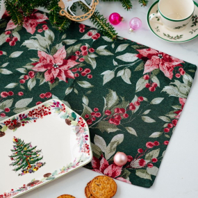 Салфетка под тарелку Jolie 35х50 см, цвет зеленый
