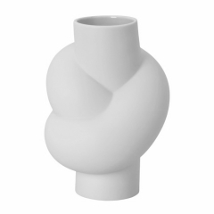 Ваза Node 14 см, цвет белый матовый