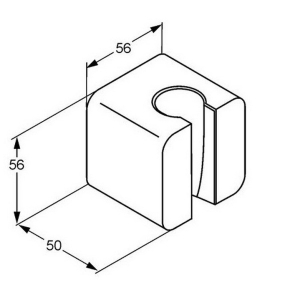 Держатель для душа Kludi A-QA 6555143-00, белый
