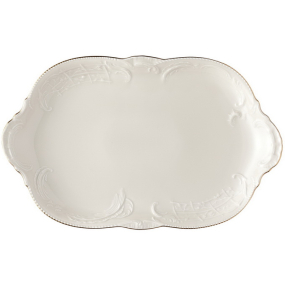 Блюдо сервировочное овальное Sanssouci Ivory Gold 38 см
