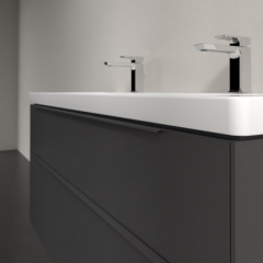 Тумба под раковину Villeroy & Boch Subway 3.0 127x58, Graphite, подвесная