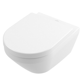 Унитаз Villeroy&Boch Architectura 53х37, CeramicPlus, 4694CLR1, TwistFlush [e3], с сиденьем, белый