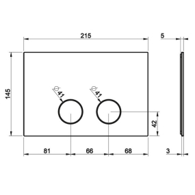 Панель смыва Gessi 54617.030 (TECE), медь PVD
