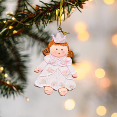 Игрушка на елку "Пряничная принцесса" 8 см