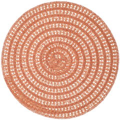 Подложка под тарелку круглая Placemat Nova 38 см, оранжевая
