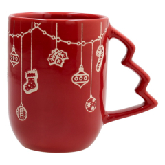Кружка Snowy Xmas 540 мл, красная