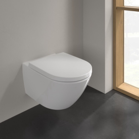 Унитаз Villeroy&Boch Subway 3.0 56х37, CeramicPlus, TwistFlush, с сиденьем
