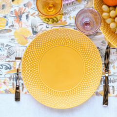 Тарелка столовая Bicos Yellow 28 см